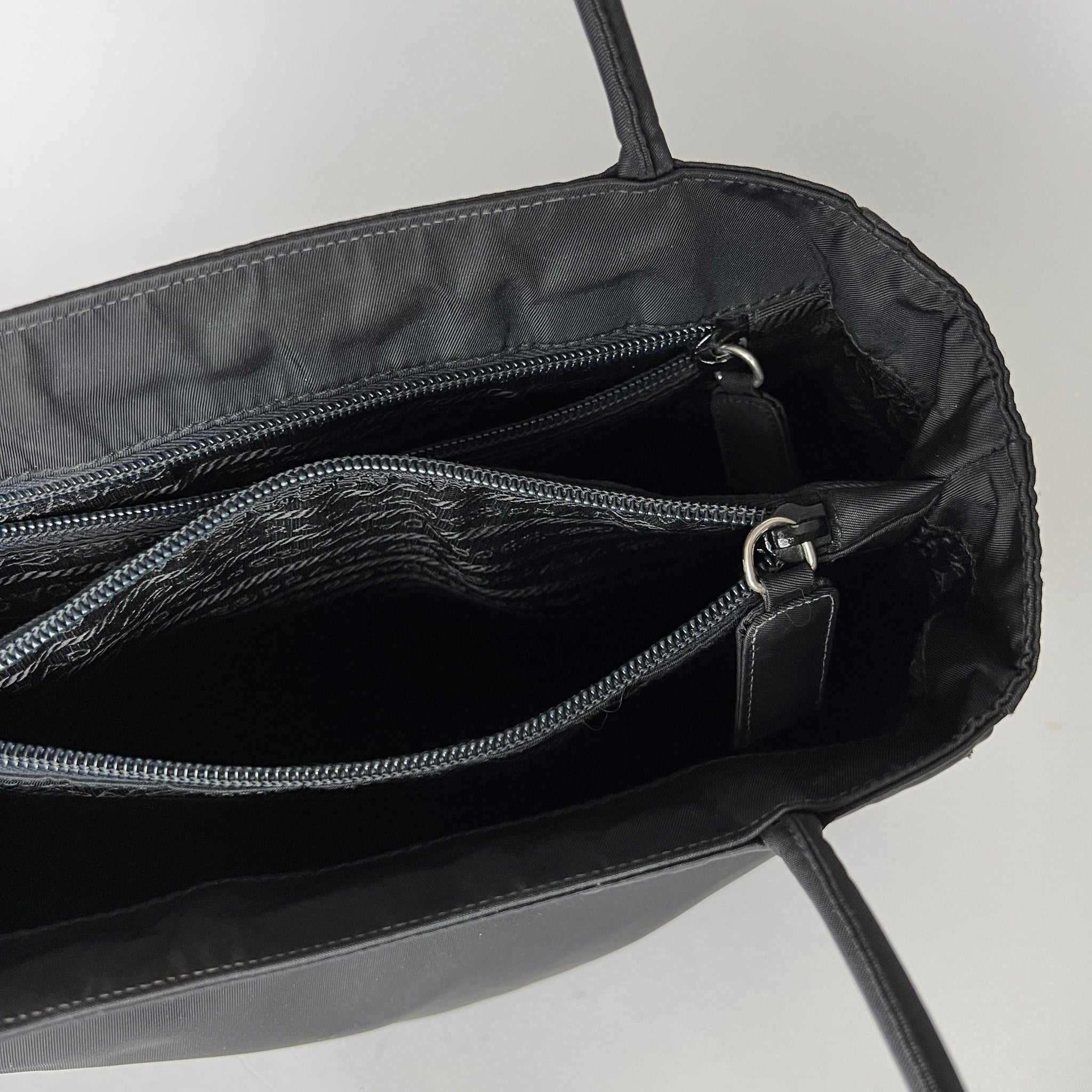 Prada Nylon Tessuto City Tote Bag - Black